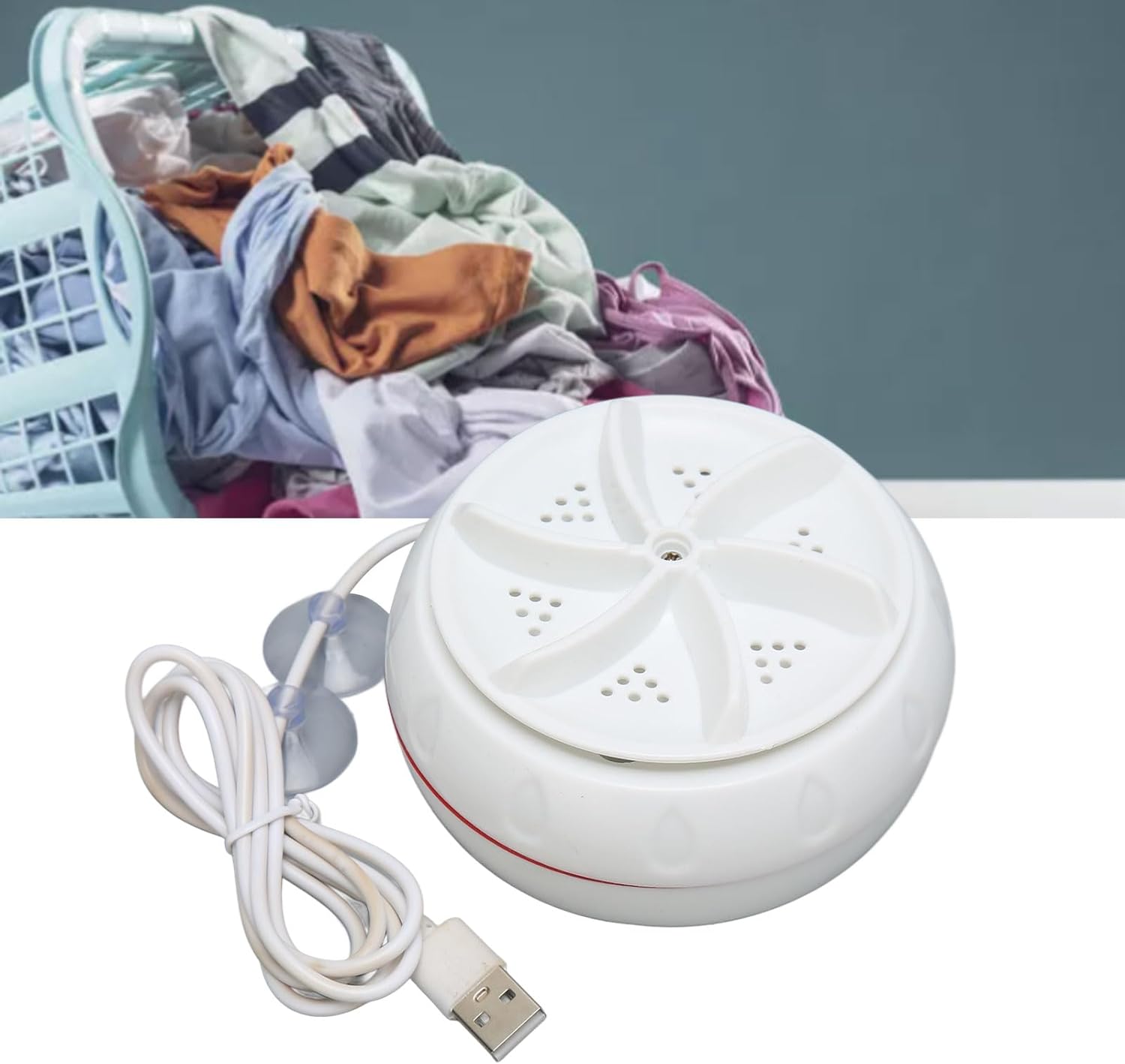 Mini turbine washing machine with USB cable, lightweight, suitable for home, camping, and college use. Mini turbine washing machine with USB cable, lightweight, suitable for home, camping, and college use.